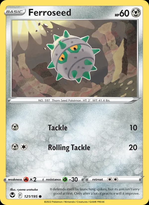 Ferroseed – Silver Tempest 121