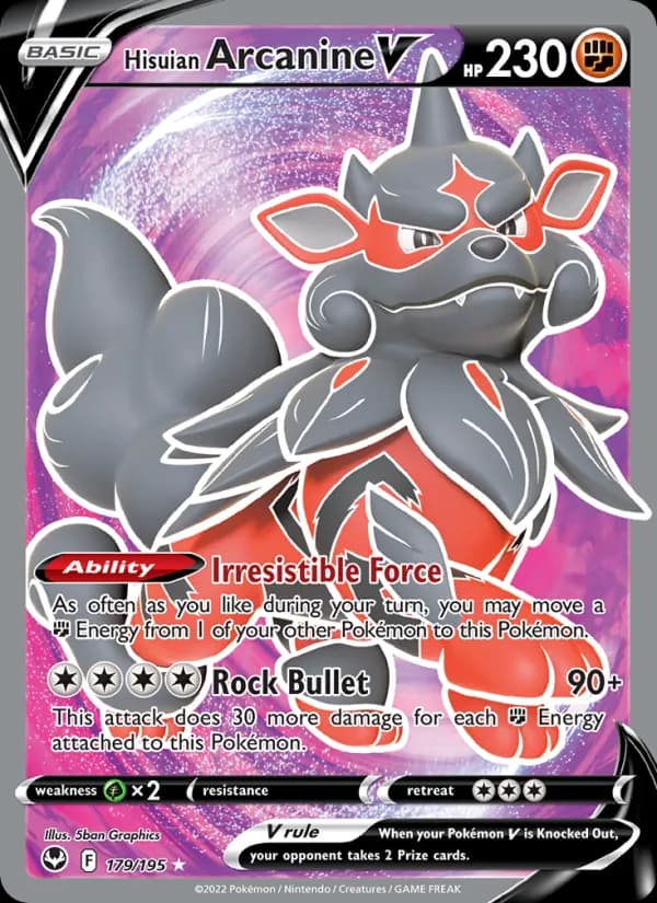 Hisuian Arcanine V – Silver Tempest 179