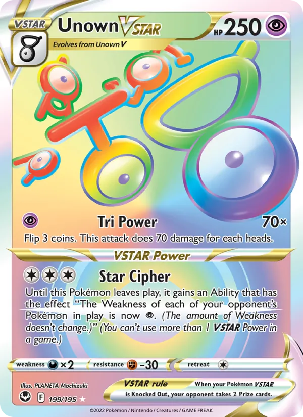Unown VSTAR – Silver Tempest 199