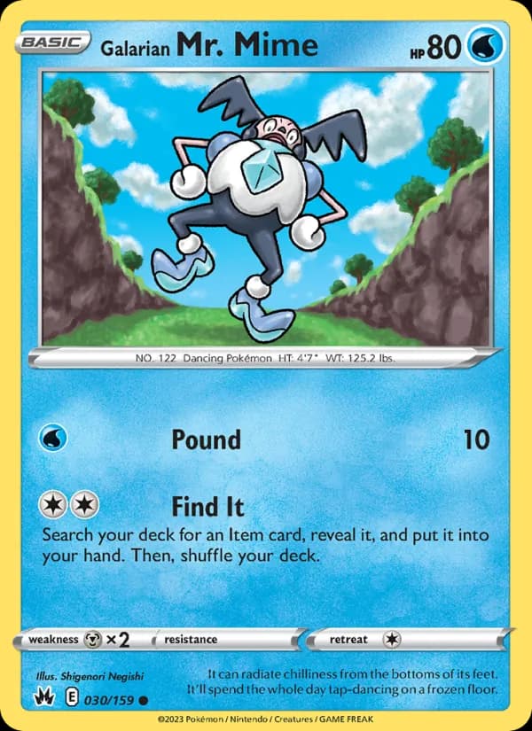 Galarian Mr. Mime – Crown Zenith 030
