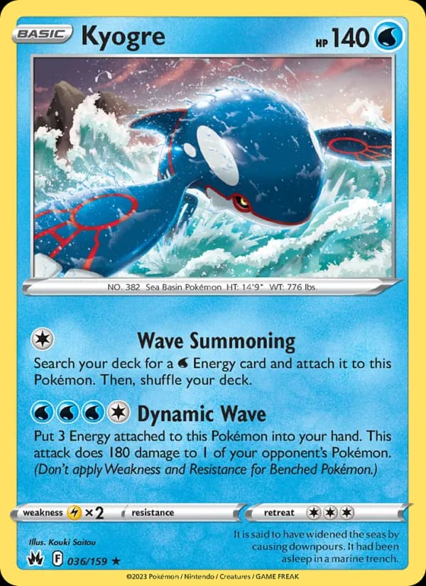 Kyogre – Crown Zenith 036