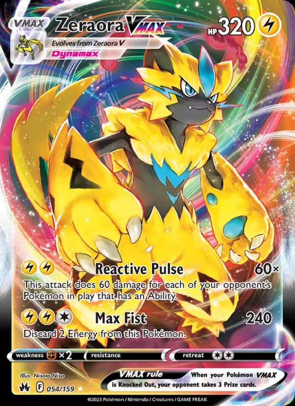Zeraora VMAX – Crown Zenith 054