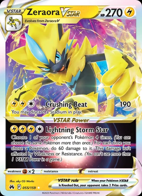 Zeraora VSTAR – Crown Zenith 055