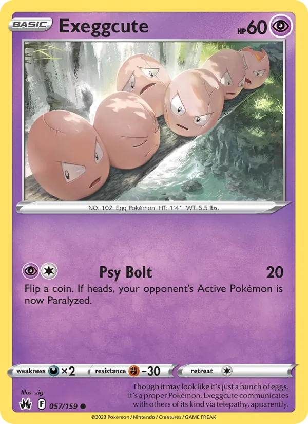 Exeggcute – Crown Zenith 057
