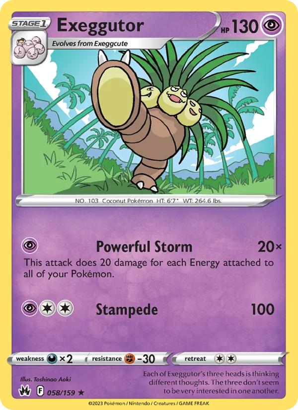 Exeggutor – Crown Zenith 058