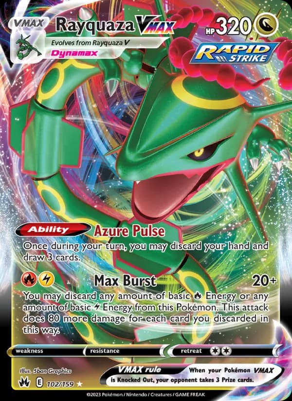 Rayquaza VMAX – Crown Zenith 102