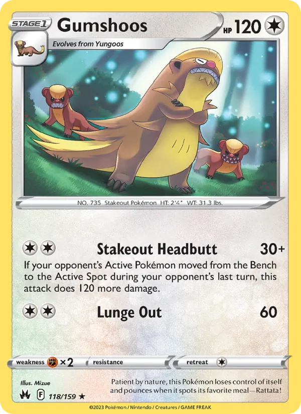 Gumshoos – Crown Zenith 118