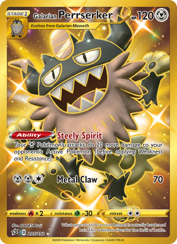 Galarian Perrserker – Rebel Clash 205