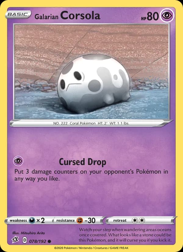 Galarian Corsola – Rebel Clash 78