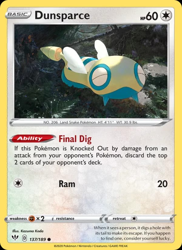 Dunsparce – Darkness Ablaze 137