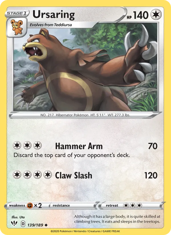 Ursaring – Darkness Ablaze 139