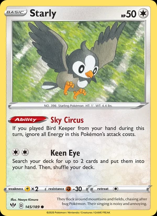 Starly – Darkness Ablaze 145