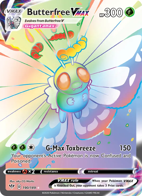 Butterfree VMAX – Darkness Ablaze 190
