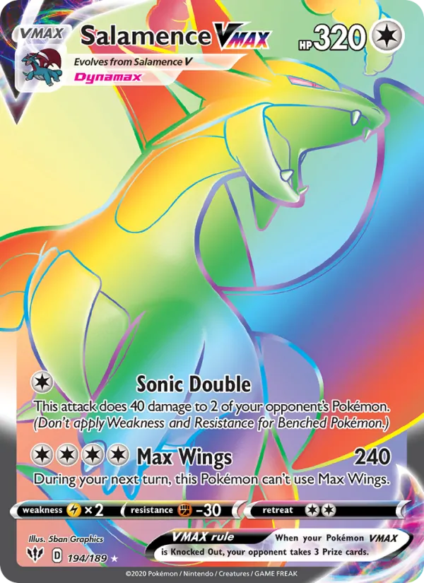 Salamence VMAX – Darkness Ablaze 194