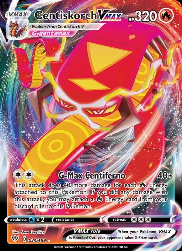 Centiskorch VMAX – Darkness Ablaze 34