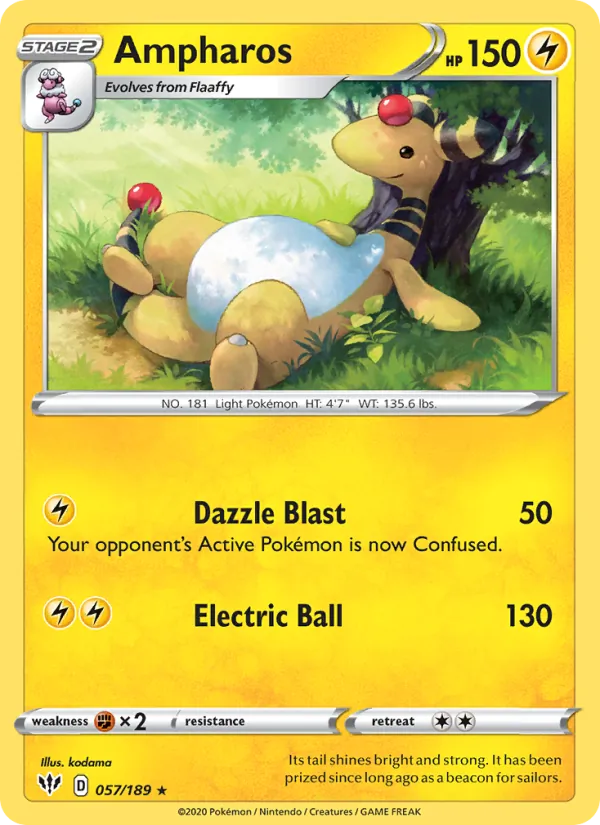 Ampharos – Darkness Ablaze 57