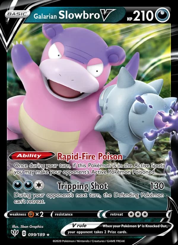 Galarian Slowbro V – Darkness Ablaze 99