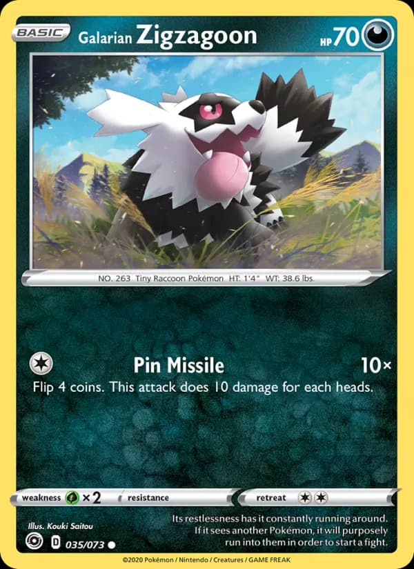 Galarian Zigzagoon – Champion's Path 35