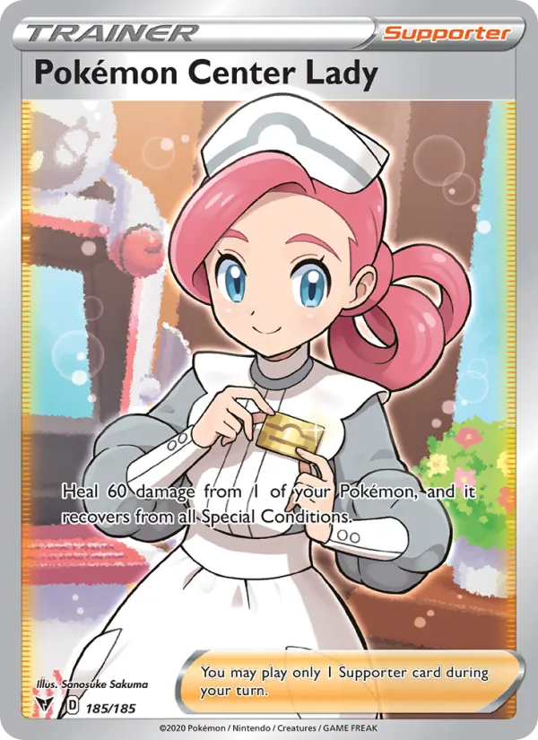 Pokémon Center Lady – Vivid Voltage 185