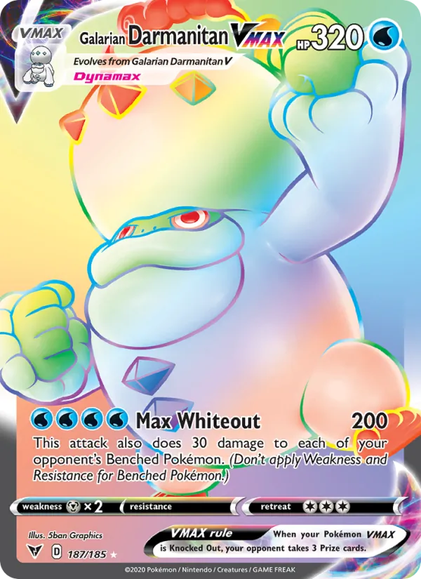 Galarian Darmanitan VMAX – Vivid Voltage 187