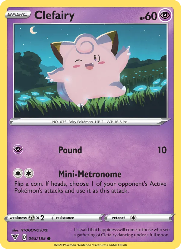 Clefairy – Vivid Voltage 63