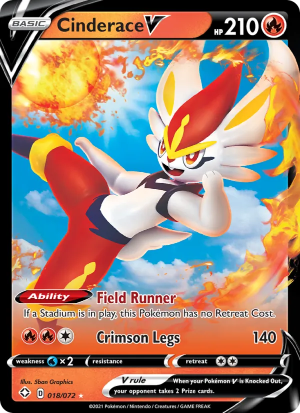 Cinderace V – Shining Fates 18