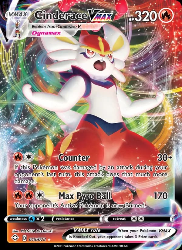 Cinderace VMAX – Shining Fates 19