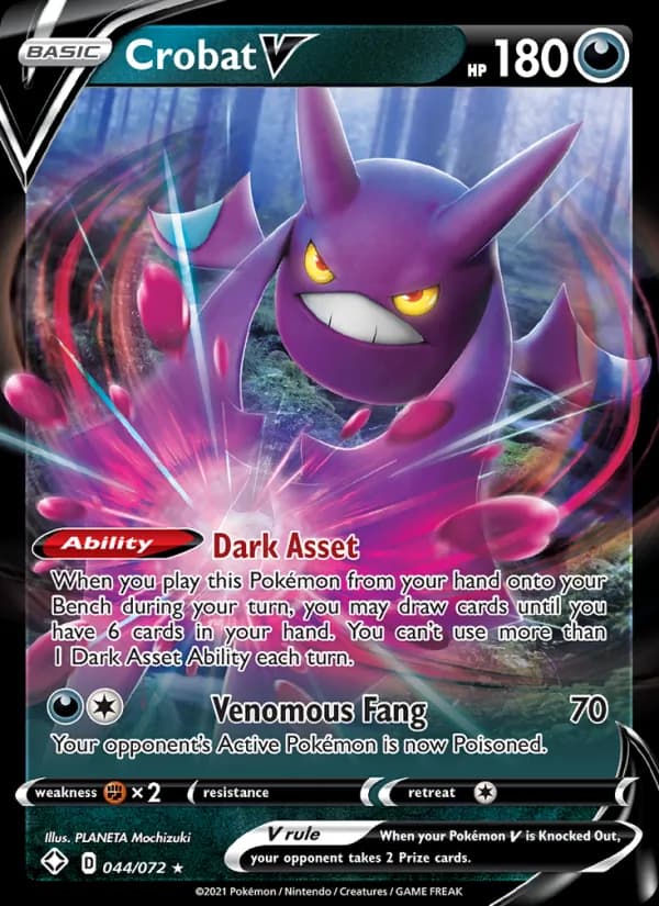 Crobat V – Shining Fates 44