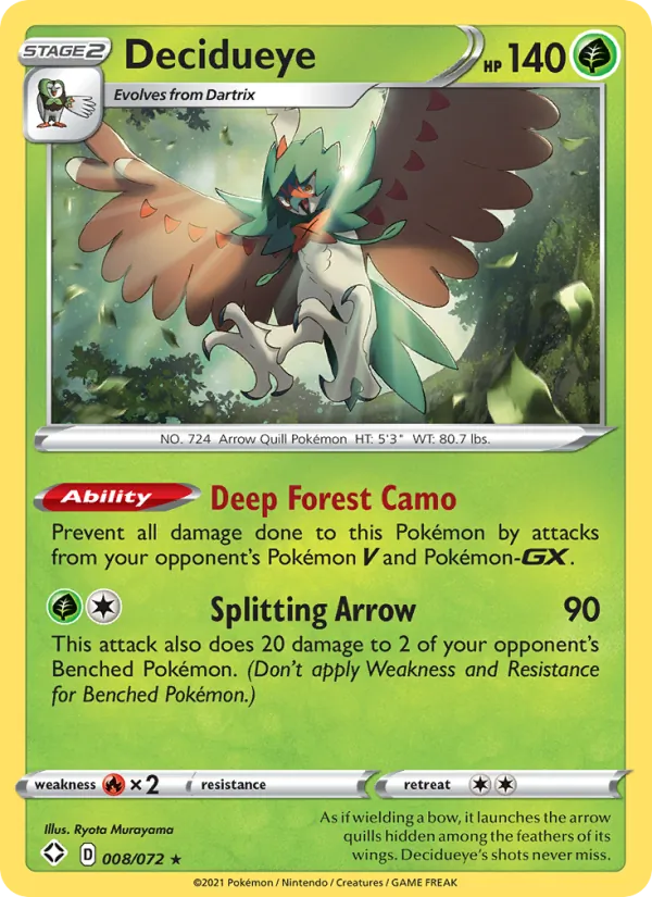 Decidueye – Shining Fates 8
