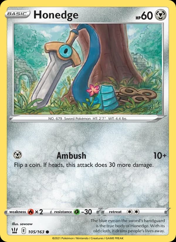 Honedge – Battle Styles 105