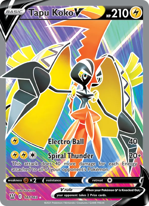 Tapu Koko V – Battle Styles 147