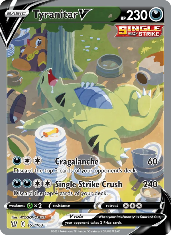 Tyranitar V – Battle Styles 155