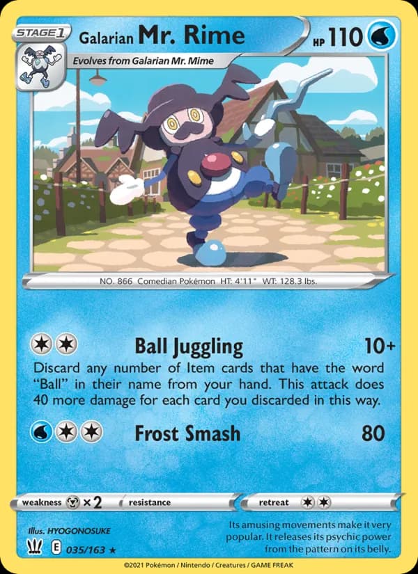 Galarian Mr. Rime – Battle Styles 35