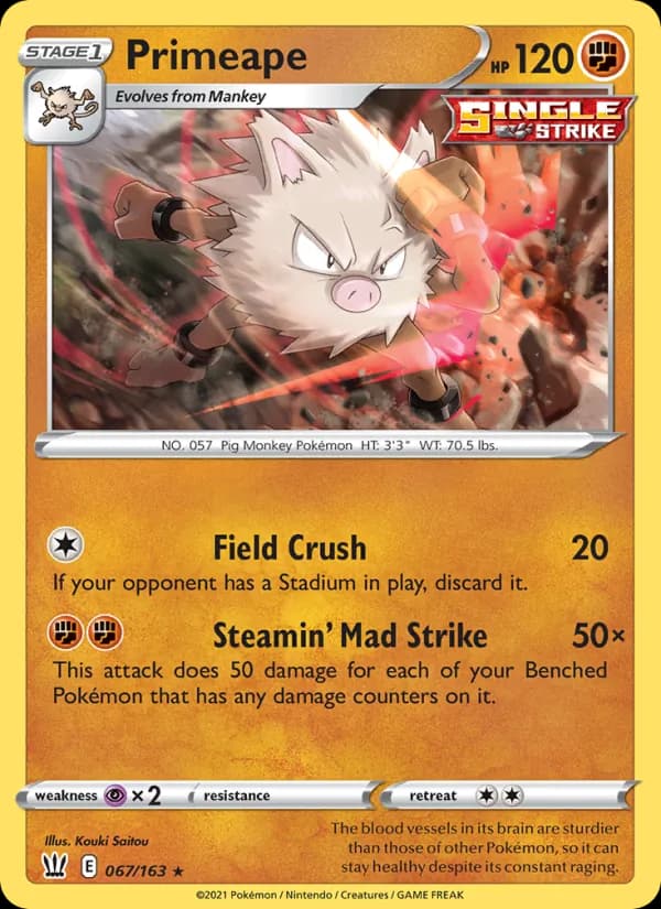 Primeape – Battle Styles 67