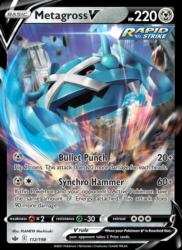 Metagross V – Chilling Reign 112