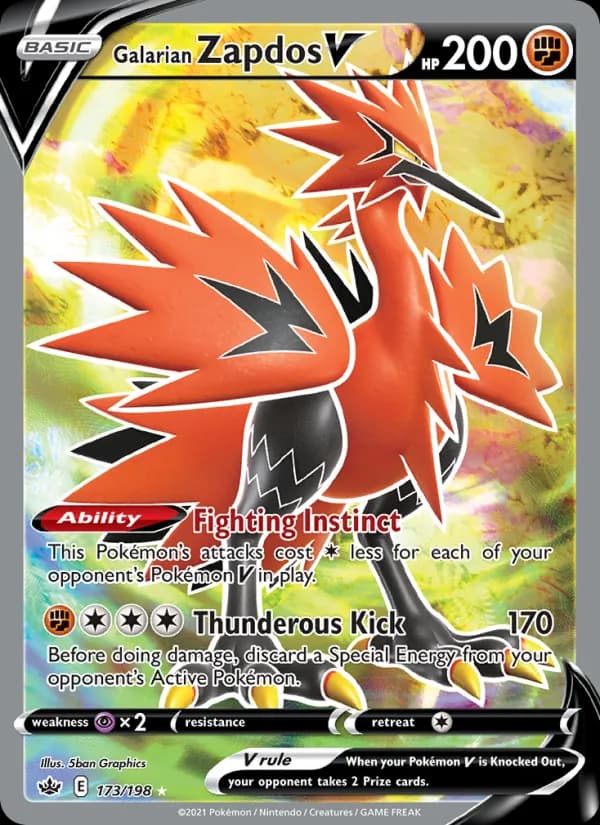 Galarian Zapdos V – Chilling Reign 173