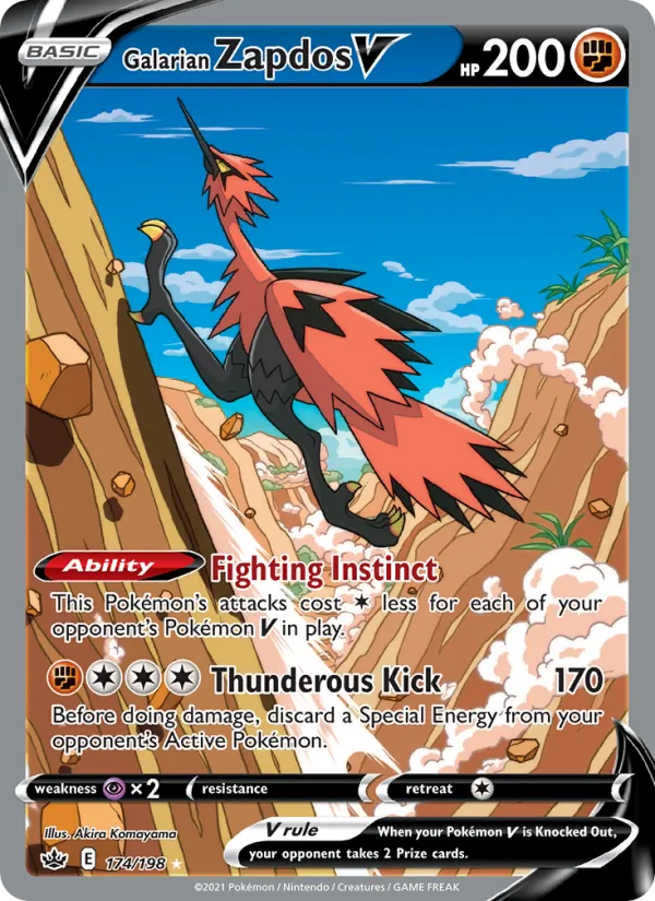 Galarian Zapdos V – Chilling Reign 174
