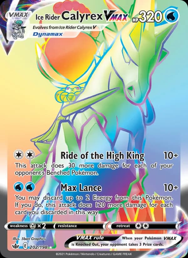 Ice Rider Calyrex VMAX – Chilling Reign 202