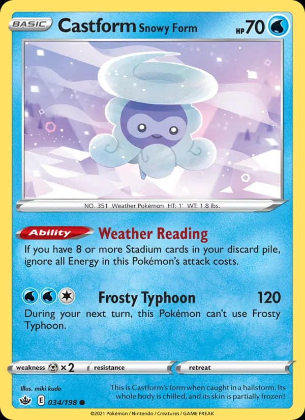 Castform Snowy Form – Chilling Reign 34