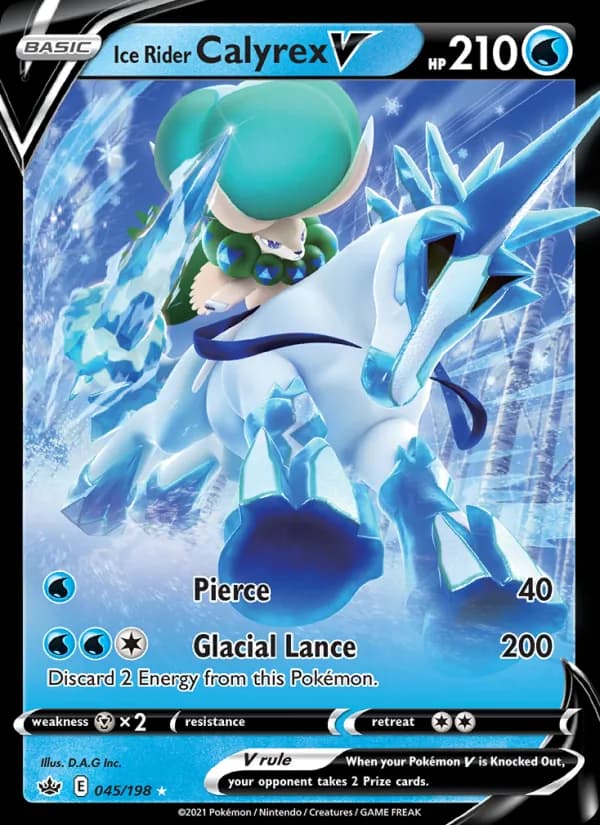 Ice Rider Calyrex V – Chilling Reign 45