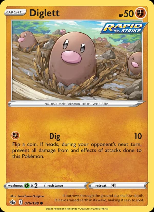 Diglett – Chilling Reign 76