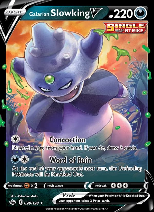 Galarian Slowking V – Chilling Reign 99