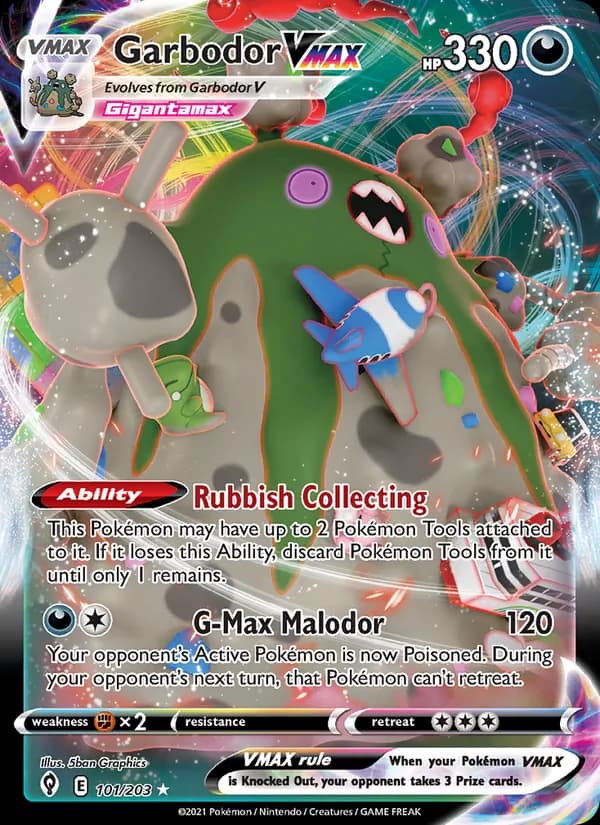 Garbodor VMAX – Evolving Skies 101