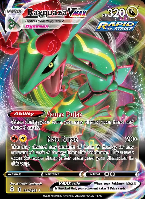 Rayquaza VMAX – Evolving Skies 111