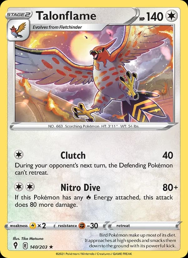 Talonflame – Evolving Skies 140
