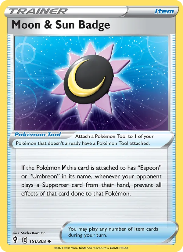 Moon & Sun Badge – Evolving Skies 151