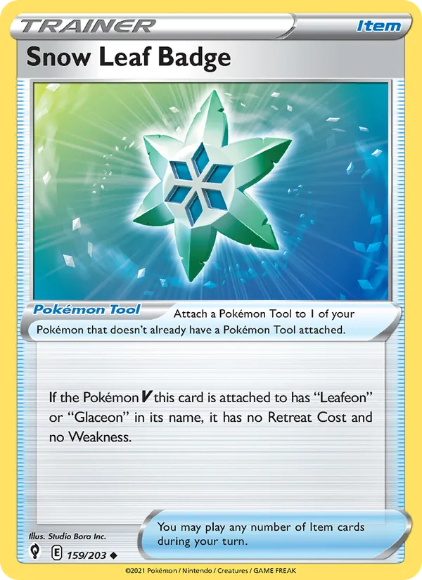 Snow Leaf Badge – Evolving Skies 159