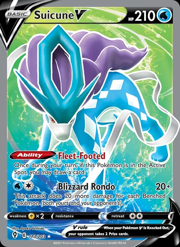 Suicune V – Evolving Skies 173