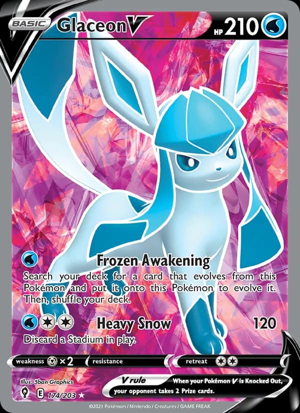 Glaceon V – Evolving Skies 174