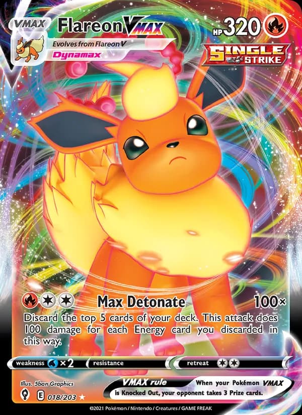 Flareon VMAX – Evolving Skies 18